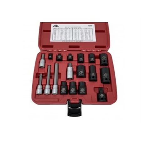 Cta Manufacturing 18 Pc Euro Brake Caliper Socket Set CTA7394